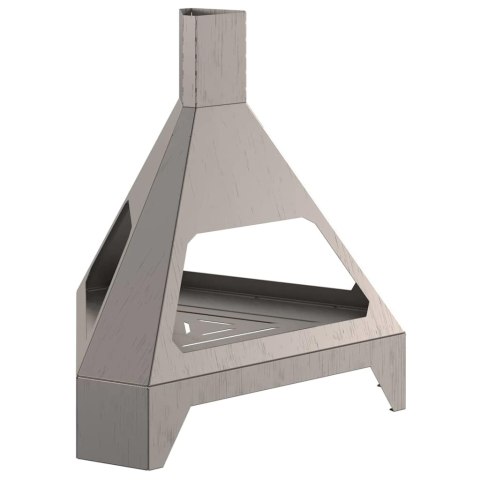 Kominek z kominami vidaXL 50x43x52 cm ze stali odpornej na warunki atmosferyczne Lumarko!