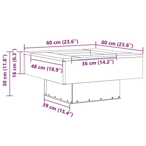 Ognisko Kwadratowe 60x60x30 cm z stali od Lumarko!