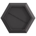 Ognisko hexagonalne Czarny 75x75x28 cm Stal Lumarko!