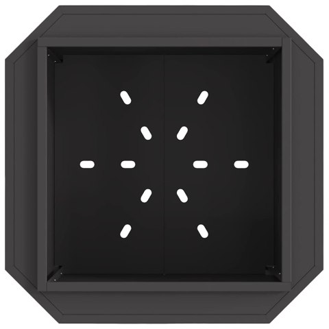 Bezdymny Ognisko Czarny 58x58x51 cm Stal Lumarko!