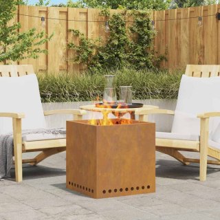 Bezdymny Ognisko Kwadratowe 48x48x50 cm Stal Corten Lumarko!