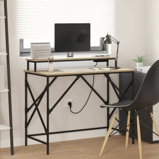 Biurko dąb sonoma 100 x 50 x 86.5 cm Materiał drewnopochodny Lumarko!