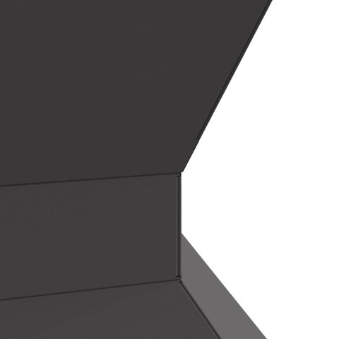 Kominek Ogniskowy Sześciokątny Czarny 50x50x40 cm Stal Lumarko!