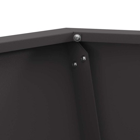 Kominek Ogniskowy Sześciokątny Czarny 50x50x40 cm Stal Lumarko!