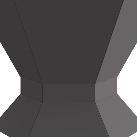 Kominek Ogniskowy Sześciokątny Czarny 50x50x40 cm Stal Lumarko!