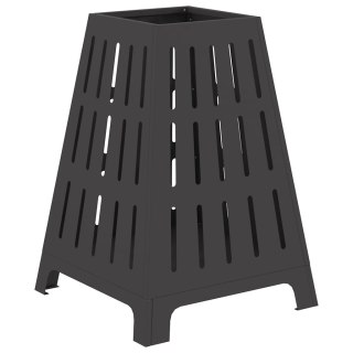 Kwadratowe Ognisko Czarne 50x50x70 cm Stal Lumarko!