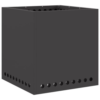 Ognisko Bezdymne Kwadratowe Czarne 48x48x50 cm Stal Lumarko!