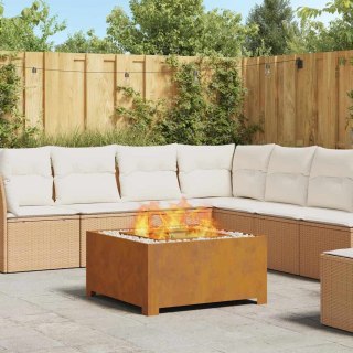 Ognisko Kwadratowe 80x80x40 cm Stal Corten Lumarko!