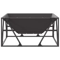 Ognisko Kwadratowe Czarny 80x80x40 cm Stal Lumarko!