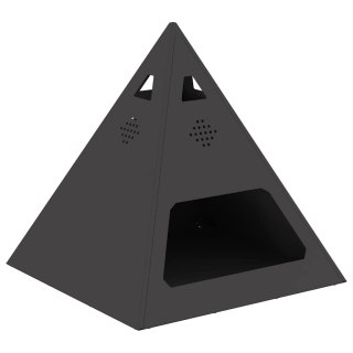 Ognisko Piramida Czarne 50x50x51 cm Stal Lumarko!