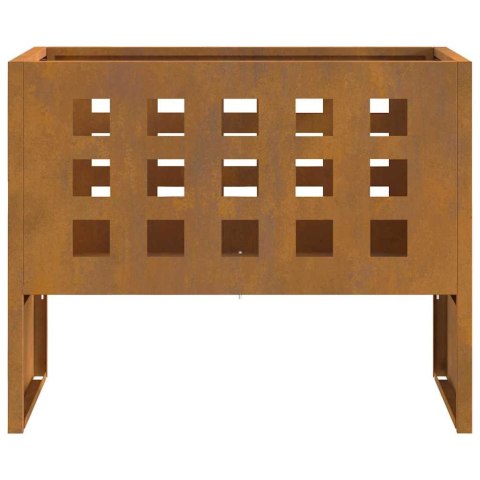 Ognisko Prostokątne 50x30x40 cm ze Stali Opatrzonej Lumarko!