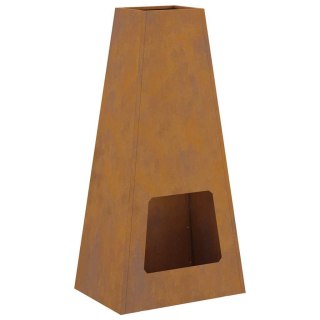Ognisko 50x35x100 cm Stal wietrzejąca Lumarko!