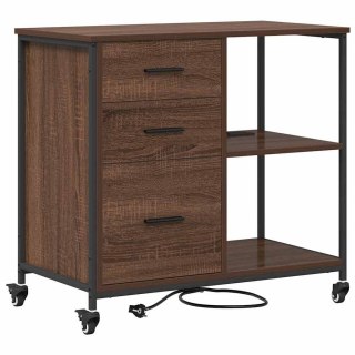 VidaXL Szafka z Stacją Ładowania 76 x 41 x 72 cm Drewno inżynieryjne