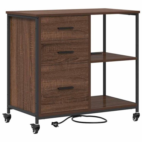 VidaXL Szafka z Stacją Ładowania 76 x 41 x 72 cm Drewno inżynieryjne