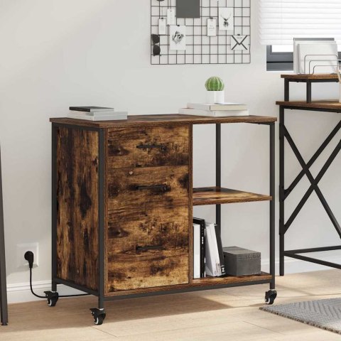 VidaXL Szafka z Stacją Ładowania 76 x 41 x 72 cm Drewno inżynieryjne