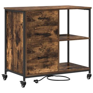 VidaXL Szafka z Stacją Ładowania 76 x 41 x 72 cm Drewno inżynieryjne