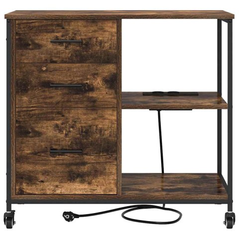 VidaXL Szafka z Stacją Ładowania 76 x 41 x 72 cm Drewno inżynieryjne