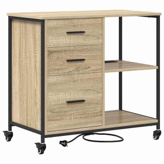 VidaXL Szafka z Stacją Ładowania 76 x 41 x 72 cm Drewno inżynieryjne