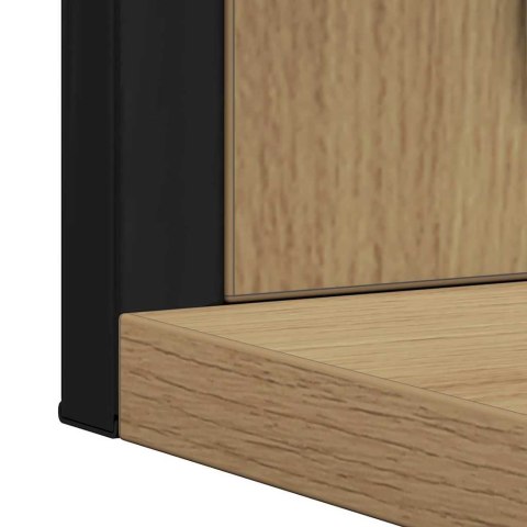 Lustro łazienkowe w kolorze dębu rzemieślniczego 50x12x60 cm z drewna inżynieryjnego Lumarko!