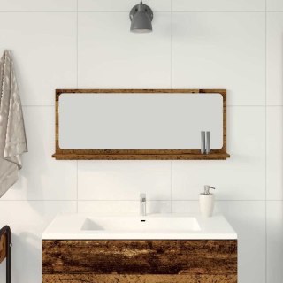 Lustro łazienkowe Stare drewno 90x10,5x37 cm z materiału drewnopochodnego Lumarko!