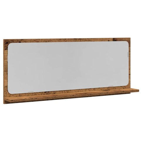 Lustro łazienkowe vidaXL Stare drewno 90x10,5x37 cm z materiału drewnopochodnego Lumarko!