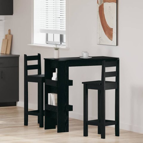 Stół Barowy - Czarny Dąb - 102x55x103.5 cm - Wykonany z materiałów drewnopochodnych Lumarko!
