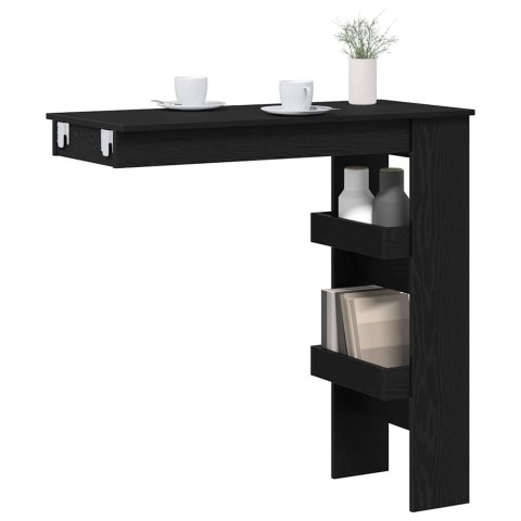 Stół Barowy - Czarny Dąb - 102x55x103.5 cm - Wykonany z materiałów drewnopochodnych Lumarko!
