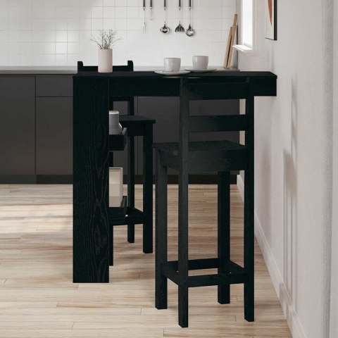 Stół Barowy - Czarny Dąb - 102x55x103.5 cm - Wykonany z materiałów drewnopochodnych Lumarko!