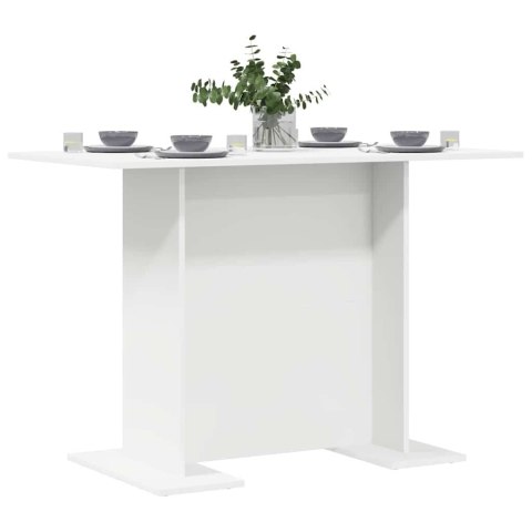 Stół jadalny Biały 110x60x75 cm z drewna inżynieryjnego Lumarko!
