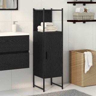 Szafka łazienkowa Czarny Dąb 33x33x120,5 cm Materiał drewnopochodny Lumarko!