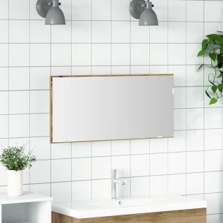 Szafka lustrowa do łazienki z oświetleniem LED Dąb 80x37 cm Lumarko!