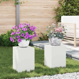 Stojaki na rośliny 2 pcs Biały 24 x 24 x 35 cm Stal Lumarko!