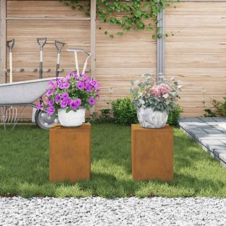 Stojaki na rośliny 2 pcs Rdzawy 24 x 24 x 35 cm Lumarko!