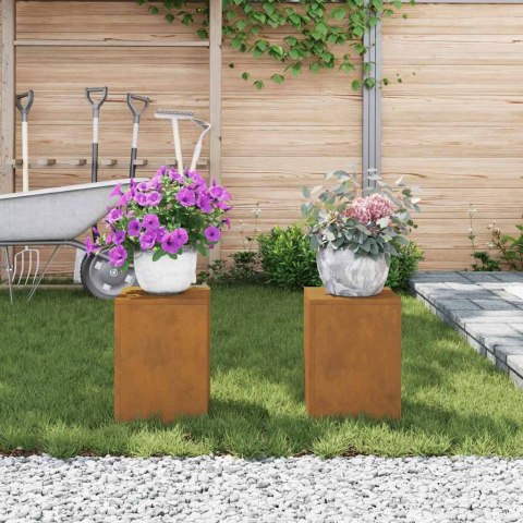 Stojaki na rośliny 2 pcs Rdzawy 24 x 24 x 35 cm Lumarko!