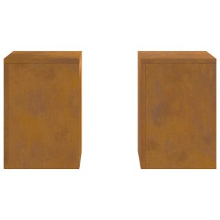 Stojaki na rośliny 2 pcs Rdzawy 24 x 24 x 35 cm Lumarko!