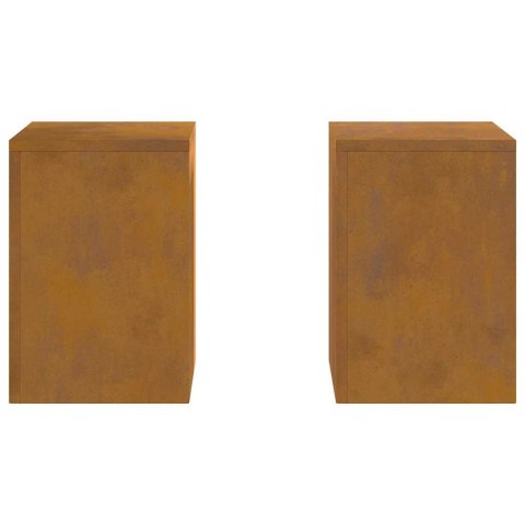 Stojaki na rośliny 2 pcs Rdzawy 24 x 24 x 35 cm Lumarko!