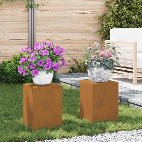 Stojaki na rośliny 2 pcs Rdzawy 24 x 24 x 35 cm Lumarko!