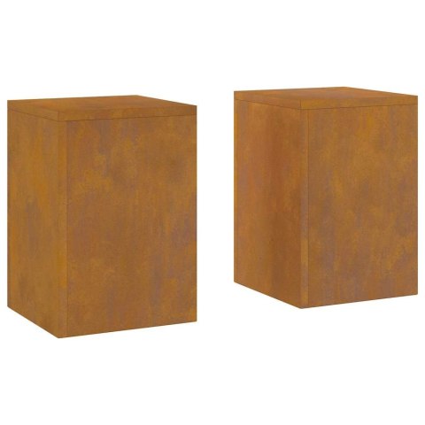 Stojaki na rośliny 2 pcs Rdzawy 24 x 24 x 35 cm Lumarko!