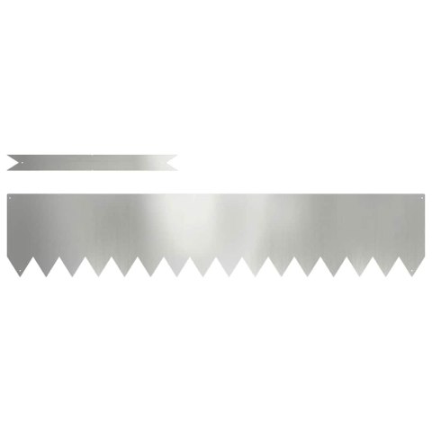 Krawędzie trawnika 10 sztuk 100x0,5x20 cm ze stali ocynkowanej Lumarko!