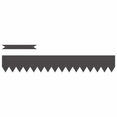 Krawędzie trawnika 20 sztuk, Czarny, 100x0,5x15 cm, Plastikowe Lumarko!