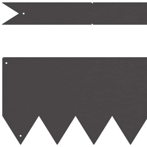 Krawędzie trawnika 20 sztuk, Czarny, 100x0,5x15 cm, Plastikowe Lumarko!