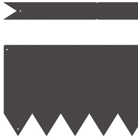 Obrzeża do trawnika 10 sztuk Czarny 100x0,5x20 cm Stal Lumarko!