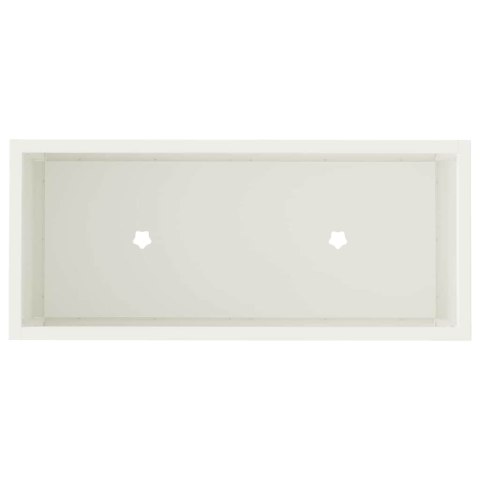 Podwyższona doniczka ogrodowa Biały 60 x 26 x 45 cm Stal Lumarko!