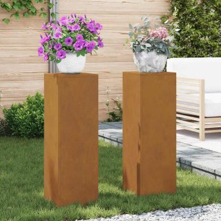 Stojaki na rośliny 2 pcs Rdzawy 24 x 24 x 75 cm Lumarko!