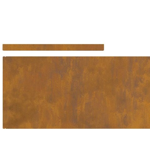 Ogrodowe obrzeże trawnika 4 pcs Rdzawy 450 x 25 cm Lumarko!