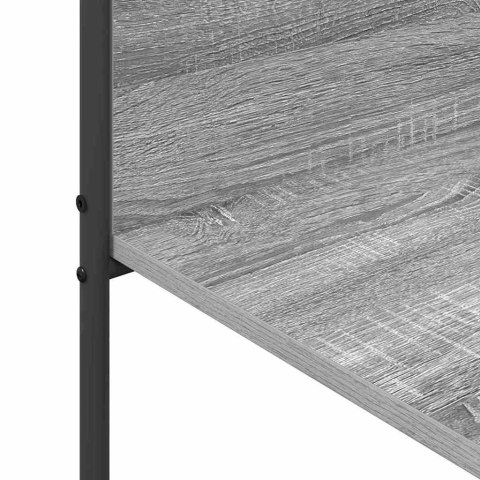 Wieszak na ubrania z półkami Szare sonoma 120x44x160 cm Drewno inżynieryjne Lumarko!