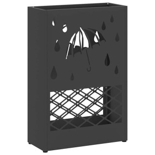 Czarny stojak na parasol 28x12x41 cm, stal Lumarko!