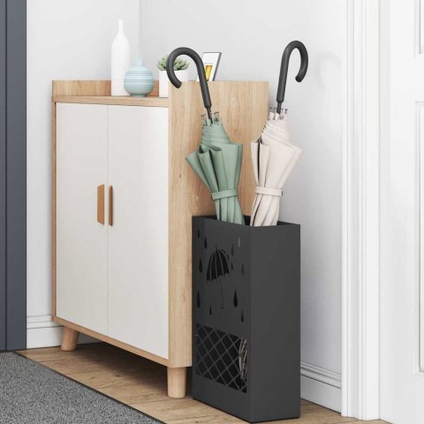 Czarny stojak na parasol 28x12x41 cm, stal Lumarko!