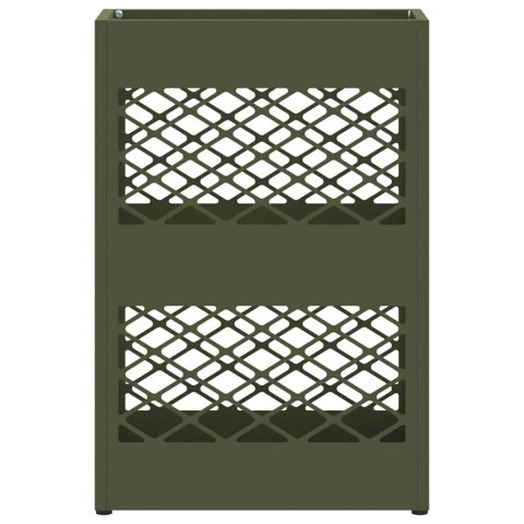 Oliwkowy stojak na parasol , 28x12x41 cm, stal Lumarko!