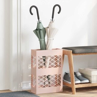 Różowy Stojak na Parasol 28x12x41 cm Stal Lumarko!